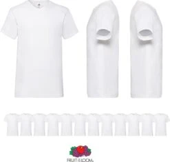12 Pack Witte Shirts Fruit Of The Loom V Hals Maat XL -LingaDore Ondergoed Winkle 1200x1142 3