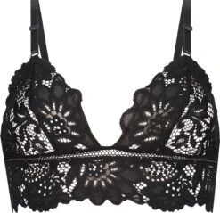 Hunkemöller Dames Lingerie Bralette Shiloh - Zwart - Maat XS