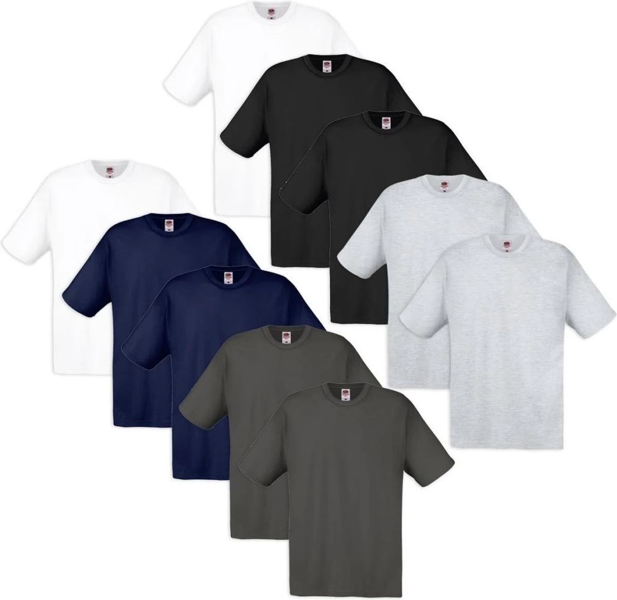 10 Fruit Of The Loom Original T-shirt 100% Katoen Multi-kleur XL 3 10 Fruit Of The Loom Original T-shirt 100% Katoen Multi-kleur XL