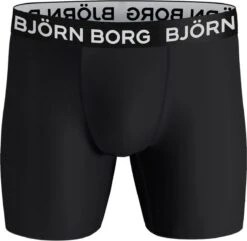 Bjorn Borg - Performance Boxers 3-Pack Zwart Groen - Maat XL - Body-fit -LingaDore Ondergoed Winkle 1200x1170