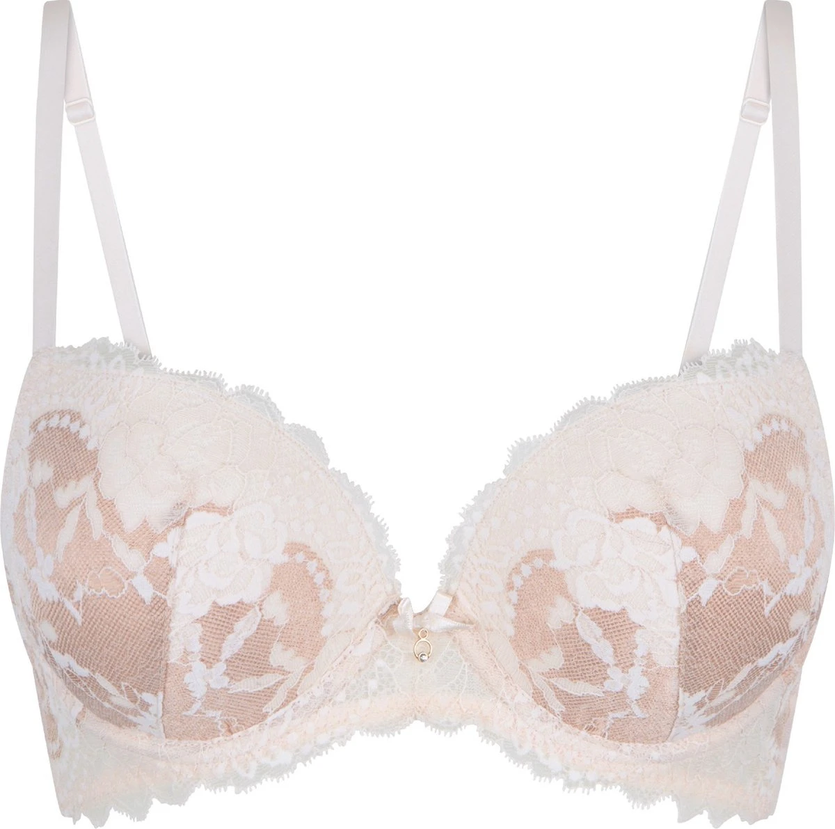 LingaDore - Gel BH Powder Puff - Maat 85C - Beige Wit - Push Up Bh - Maximizer Bh - Met Beugel - Dames 5 LingaDore - Gel BH Powder Puff - Maat 85C - Beige Wit - Push Up Bh - Maximizer Bh - Met Beugel - Dames - Afbeelding 3