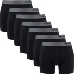 Bamboo Basics - Boxershorts Levi (7-pack) Heren - Zwart Met Grijs - L -LingaDore Ondergoed Winkle 1200x1198 2