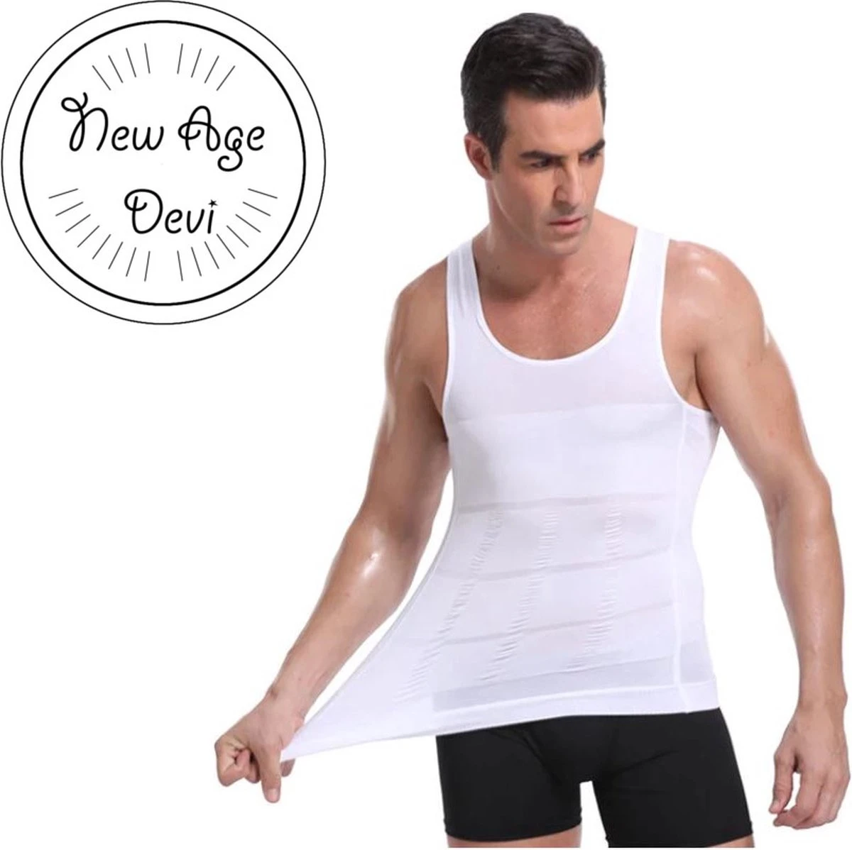New Age Devi - Corrigerend Hemd - Mannen - Wit - XL - Ondersteuning - Body Buik - Shapewear Shirt - Correctie Hemd - Buik Weg - Buik Verbergen - Strak Lichaam 7 New Age Devi - Corrigerend Hemd - Mannen - Wit - XL - Ondersteuning - Body Buik - Shapewear Shirt - Correctie Hemd - Buik Weg - Buik Verbergen - Strak Lichaam - Afbeelding 5