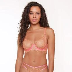 LingaDore Halve Maan BH - 6607-2 - Calypso Coral - 75E