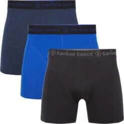 Bamboo Basics - Boxershorts Rico (3-pack) Heren - Jeans Melange, Blauw & Zwart - L -LingaDore Ondergoed Winkle 1200x1200 228