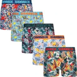Boxershort Heren | 5 PACK | Katoen | Maat L | Print | Multicolor | Ondergoed Heren | Onderbroeken Heren |