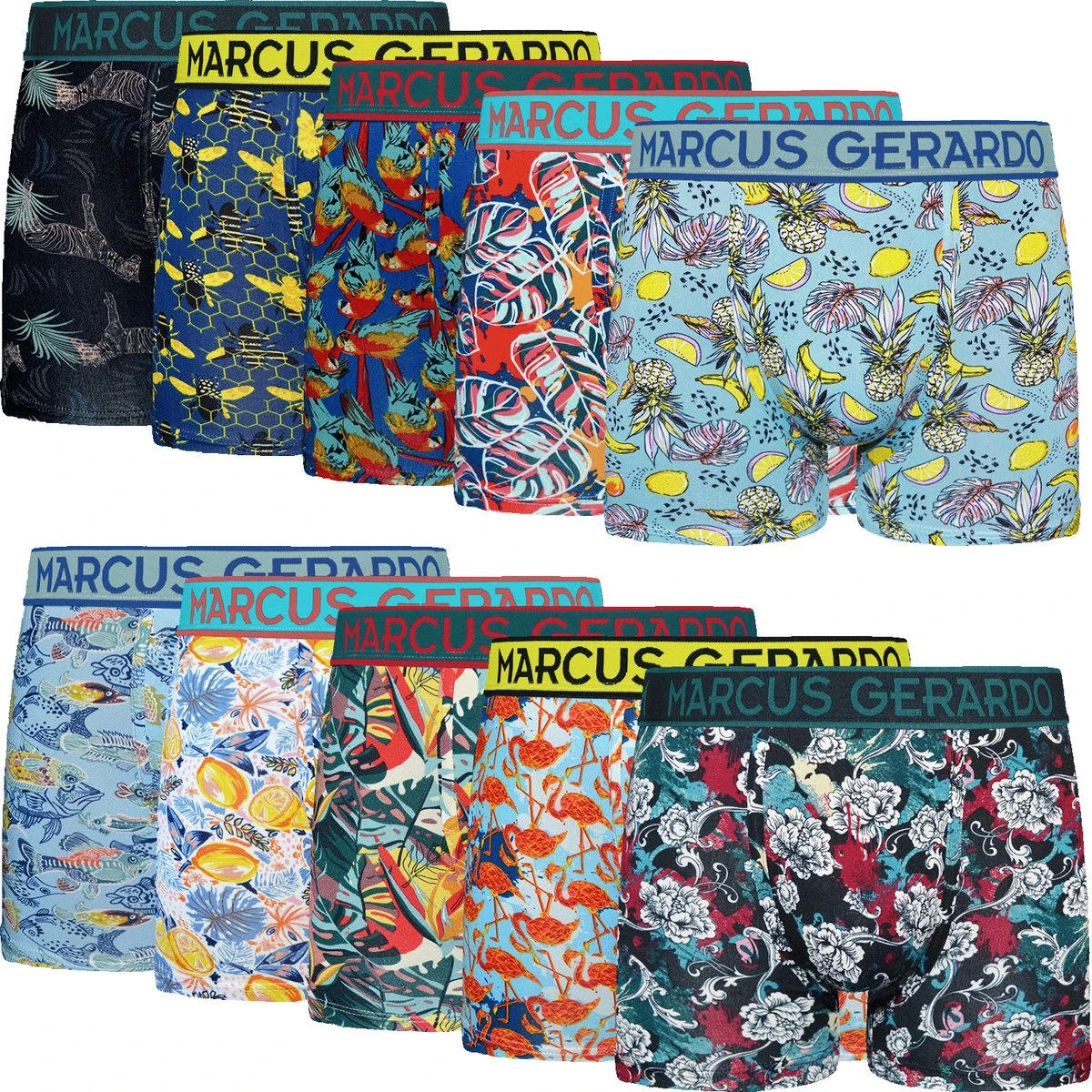 Marcus Gerardo - 10-pack - Boxershorts Heren - Katoen Onderbroek Heren - Maat L 3 Marcus Gerardo - 10-pack - Boxershorts Heren - Katoen Onderbroek Heren - Maat L