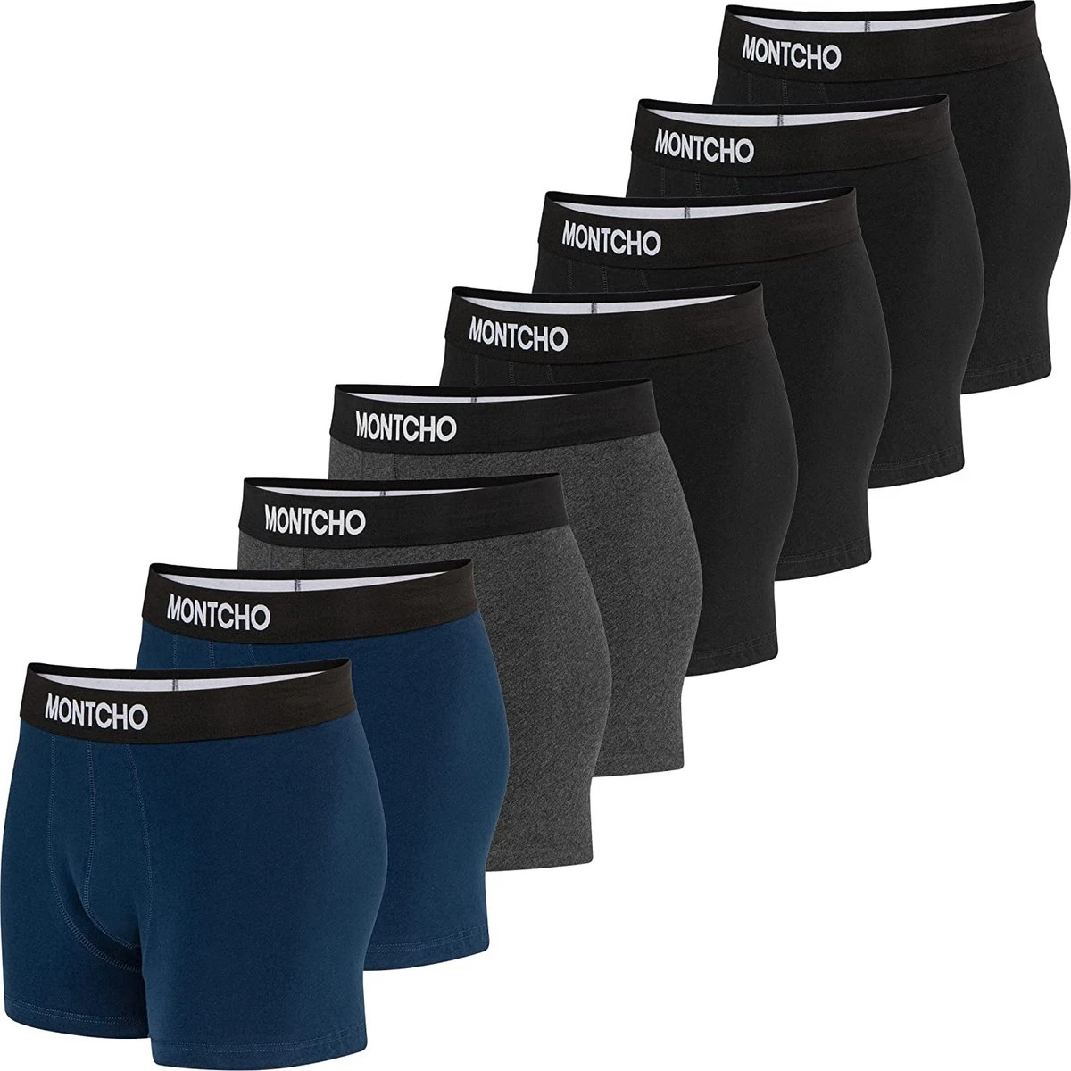 MONTCHO - Boxershort Heren - 8 Pack (4 Zwart - 2 Donkergrijs - 2 Navy) - Maat: XL 3 MONTCHO - Boxershort Heren - 8 Pack (4 Zwart - 2 Donkergrijs - 2 Navy) - Maat: XL