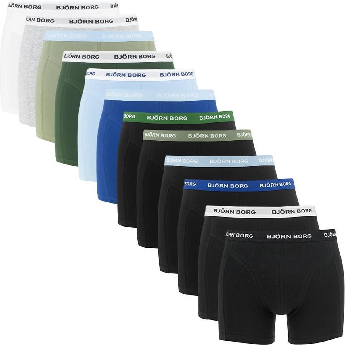 Björn Borg - Heren Onderbroeken 12-Pack Boxers Mix - Multi - Maat L 10 Björn Borg - Heren Onderbroeken 12-Pack Boxers Mix - Multi - Maat L - Afbeelding 8