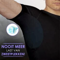 Anti Zweet Shirt – V-Hals - Krexs - Ingenaaide Okselpads – Anti Transpirant – Ondershirt - Zwart - Mannen -LingaDore Ondergoed Winkle 1200x1200 385