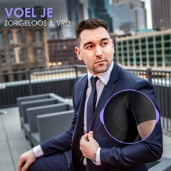 Anti Zweet Shirt – V-Hals - Krexs - Ingenaaide Okselpads – Anti Transpirant – Ondershirt - Zwart - Mannen -LingaDore Ondergoed Winkle 1200x1200 389