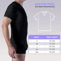 Anti Zweet Shirt – V-Hals - Krexs - Ingenaaide Okselpads – Anti Transpirant – Ondershirt - Zwart - Mannen -LingaDore Ondergoed Winkle 1200x1200 390