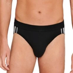 Schiesser 3-pack Heren Rio Slip95/5 - Black Stripe - XL - Zwart -LingaDore Ondergoed Winkle 1200x1200 419