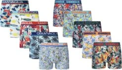 Merkloos 10 PACK Boxershort Heren | Katoen | Maat XL | Meerkleurig | Print | Ondergoed Heren | Onderbroeken Heren |