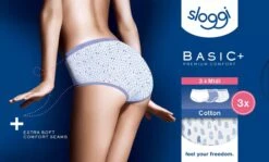 Sloggi Sloggi Basic+ Midi C3P Dames Onderbroek - Maat 50 -LingaDore Ondergoed Winkle 1200x726 3