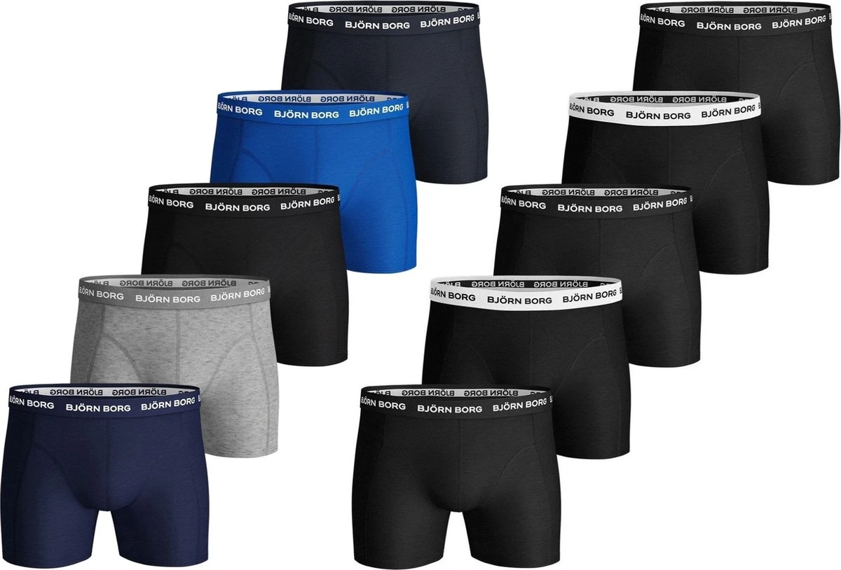 Björn Borg - Heren Onderbroeken 10-Pack Boxers Mix - Multi - Maat L 3 Björn Borg - Heren Onderbroeken 10-Pack Boxers Mix - Multi - Maat L