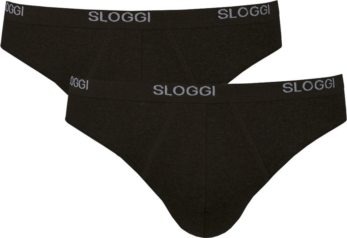 Sloggi Men Basic Heren Mini Slip - 2-pack - Zwart - Maat XXL 5 Sloggi Men Basic Heren Mini Slip - 2-pack - Zwart - Maat XXL - Afbeelding 3