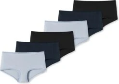 Schiesser Dames Shorts Slip 6 Pack 95/5 Organic Cotton