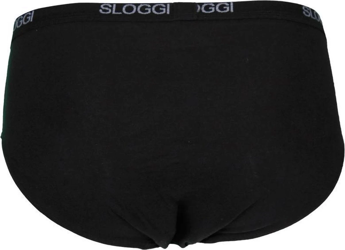 Sloggi Men Basic Heren Midi Slip - 2-pack - Zwart - Maat L 4 Sloggi Men Basic Heren Midi Slip - 2-pack - Zwart - Maat L - Afbeelding 2