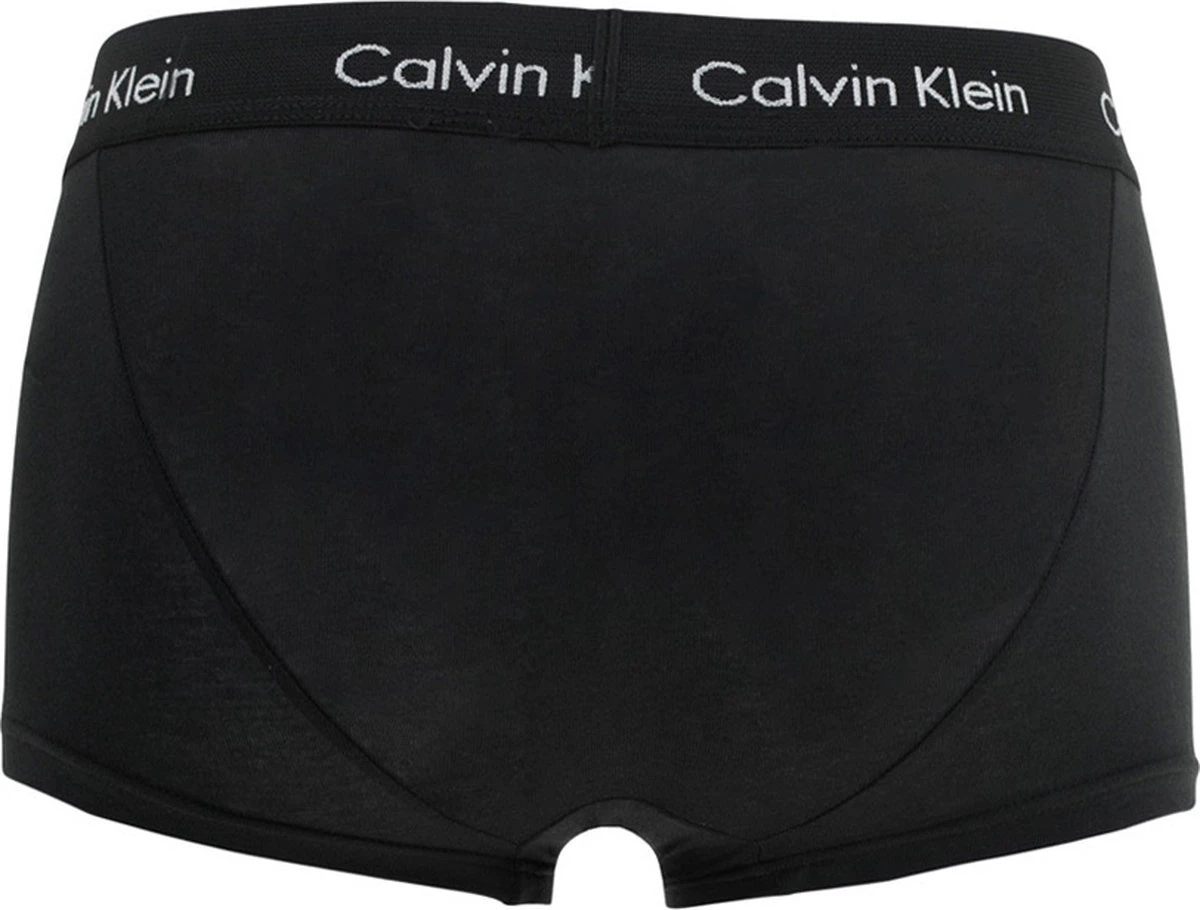 Calvin Klein Low Rise Trunks (5-pack) - Lage Korte Boxers - Zwart Met Zwarte Tailleband - Maat: L 5 Calvin Klein Low Rise Trunks (5-pack) - Lage Korte Boxers - Zwart Met Zwarte Tailleband - Maat: L - Afbeelding 3