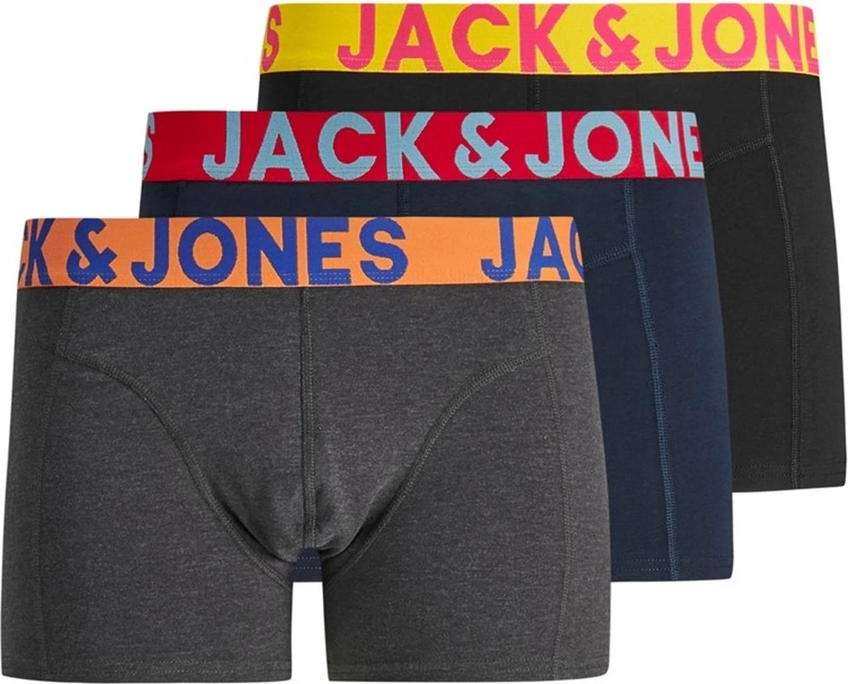 JACK&JONES JACCRAZY SOLID TRUNKS 3 PACK NOOS Heren Onderbroek - Maat M 3 JACK&JONES JACCRAZY SOLID TRUNKS 3 PACK NOOS Heren Onderbroek - Maat M