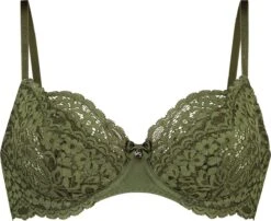 Hunkemöller Dames Lingerie Niet-voorgevormde Beugel Bh Rose - Groen - Maat E100