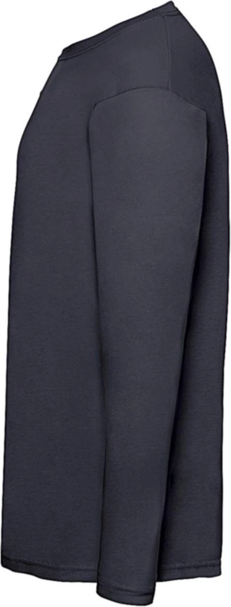 2 Pack Fruit Of The Loom Value Weight Longsleeve T-shirt Donker Blauw Maat L 4 2 Pack Fruit Of The Loom Value Weight Longsleeve T-shirt Donker Blauw Maat L - Afbeelding 2