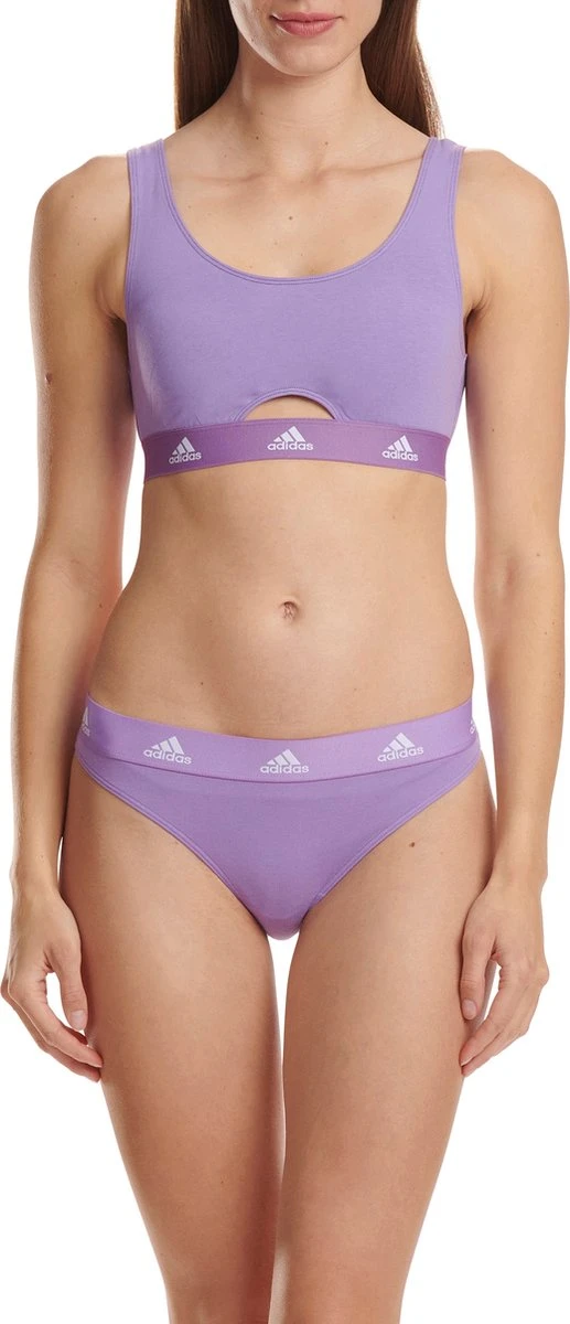Adidas Sport SCOOP BRALETTE Dames Beha - Maat XS 8 Adidas Sport SCOOP BRALETTE Dames Beha - Maat XS - Afbeelding 6