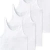 Merkloos Heren Onderhemd - Wit - 4 Pack - Maat XL 8 -LingaDore Ondergoed Winkle 616x1200