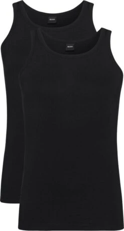 2-pack: Hugo Boss Stretch Singlets Slim Fit - O-hals - Zwart - Maat XXL 14 2-pack: Hugo Boss Stretch Singlets Slim Fit - O-hals - Zwart - Maat XXL -LingaDore Ondergoed Winkle 645x1200