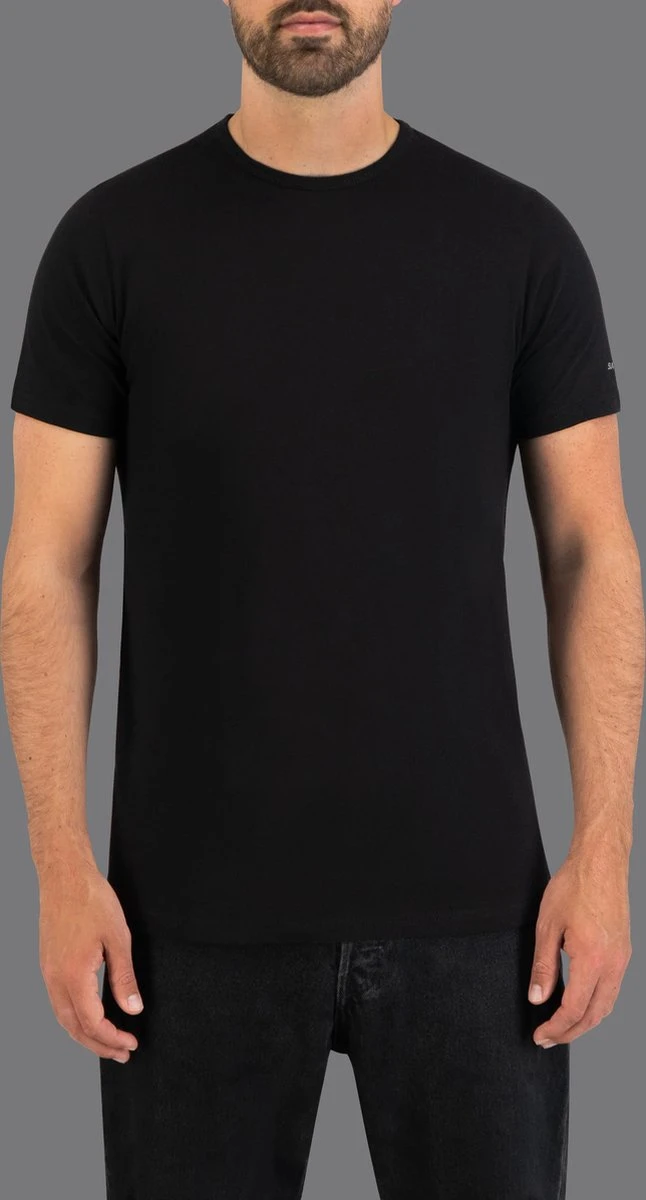 Slater 7720 T'shirt Ronde-Hals 2 Pack Black Regular Extra Lang (7cm) Maat 3XL 4 Slater 7720 T'shirt Ronde-Hals 2 Pack Black Regular Extra Lang (7cm) Maat 3XL - Afbeelding 2