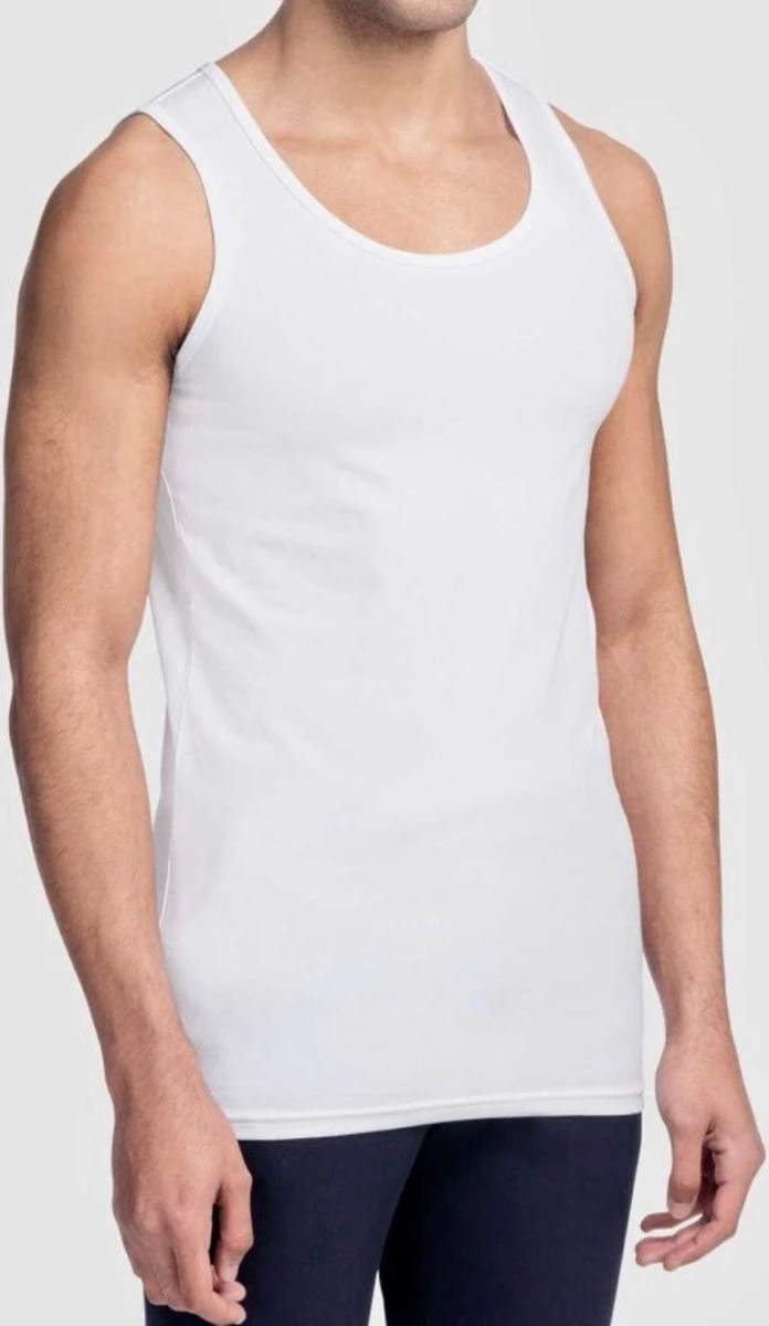 Merkloos Onderhemden - Hemden Heren - Onderhemd Heren - Wit - 100% Katoen - Tanktop Heren - Mouwloos - Heren Ondergoed - Ronde Hals - Ondergoed Heren 3 Merkloos Onderhemden - Hemden Heren - Onderhemd Heren - Wit - 100% Katoen - Tanktop Heren - Mouwloos - Heren Ondergoed - Ronde Hals - Ondergoed Heren