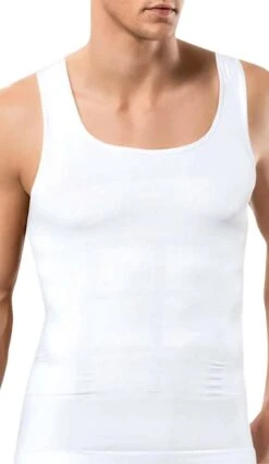 TAFUER - Corrigerend Hemd Mannen - Body Buik Shapewear Shirt - Slim Waist Shaper - Mouwloos - Wit - L 12 TAFUER - Corrigerend Hemd Mannen - Body Buik Shapewear Shirt - Slim Waist Shaper - Mouwloos - Wit - L -LingaDore Ondergoed Winkle 698x1200