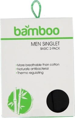 Apollo® Apollo Heren Hemden Bamboo | MAAT L | 2-pack | Zwart -LingaDore Ondergoed Winkle 770x1200