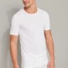 Schiesser Heren T-Shirt 2-Pack - 95/5 - Biologisch Katoen - XL - Wit