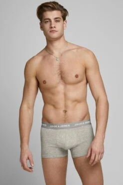 JACK&JONES JACBASIC PLAIN TRUNKS 5 PACK Heren Onderbroek - Maat L -LingaDore Ondergoed Winkle 799x1200 12