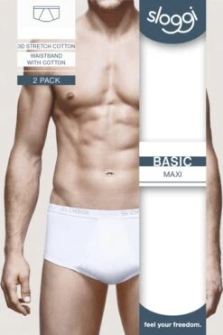 Sloggi Men Basic Heren Maxi Slip - 2-pack - Wit - Maat L -LingaDore Ondergoed Winkle 799x1200 20