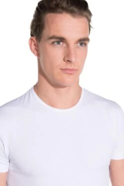 Garage 201 - Bodyfit T-shirt Ronde Hals Korte Mouw Wit L 95% Katoen 5% Elastan -LingaDore Ondergoed Winkle 800x1200 226