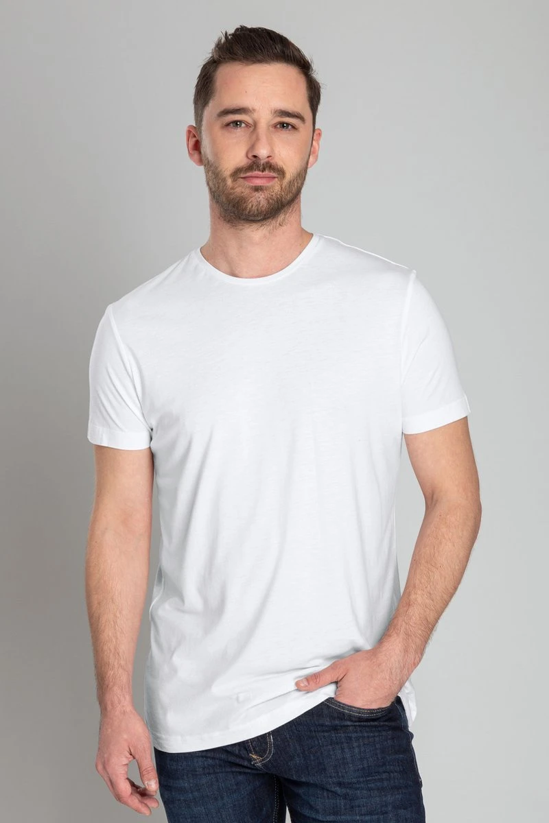 Suitable - T-shirt Wit O-hals Obambo Bamboe 2 Pack - Maat L - Modern-fit 8 Suitable - T-shirt Wit O-hals Obambo Bamboe 2 Pack - Maat L - Modern-fit - Afbeelding 6