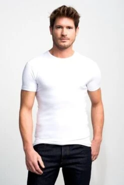 Slater 6500 - Stretch 2-pack T-shirt Ronde Hals Korte Mouw Wit L 95% Organisch Katoen 5% Elastan 23 Slater 6500 - Stretch 2-pack T-shirt Ronde Hals Korte Mouw Wit L 95% Organisch Katoen 5% Elastan -LingaDore Ondergoed Winkle 802x1200