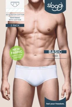 Sloggi Men Basic Heren Midi Slip - 2-pack - Zwart - Maat L 28 Sloggi Men Basic Heren Midi Slip - 2-pack - Zwart - Maat L -LingaDore Ondergoed Winkle 807x1200 2