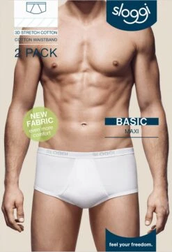 Sloggi Men Basic Heren Maxi Slip - 2-pack - Wit - Maat L -LingaDore Ondergoed Winkle 821x1200 4