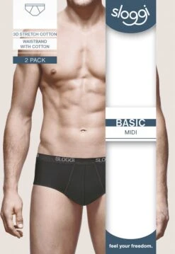 Sloggi Men Basic Heren Midi Slip - 2-pack - Zwart - Maat L 24 Sloggi Men Basic Heren Midi Slip - 2-pack - Zwart - Maat L -LingaDore Ondergoed Winkle 826x1200 5