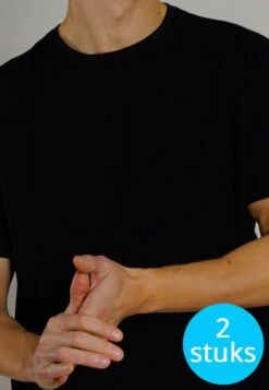 CECEBA Maverick American T-shirt (2-pack) - Ronde Hals - Zwart - Maat 5XL -LingaDore Ondergoed Winkle 831x1200 123