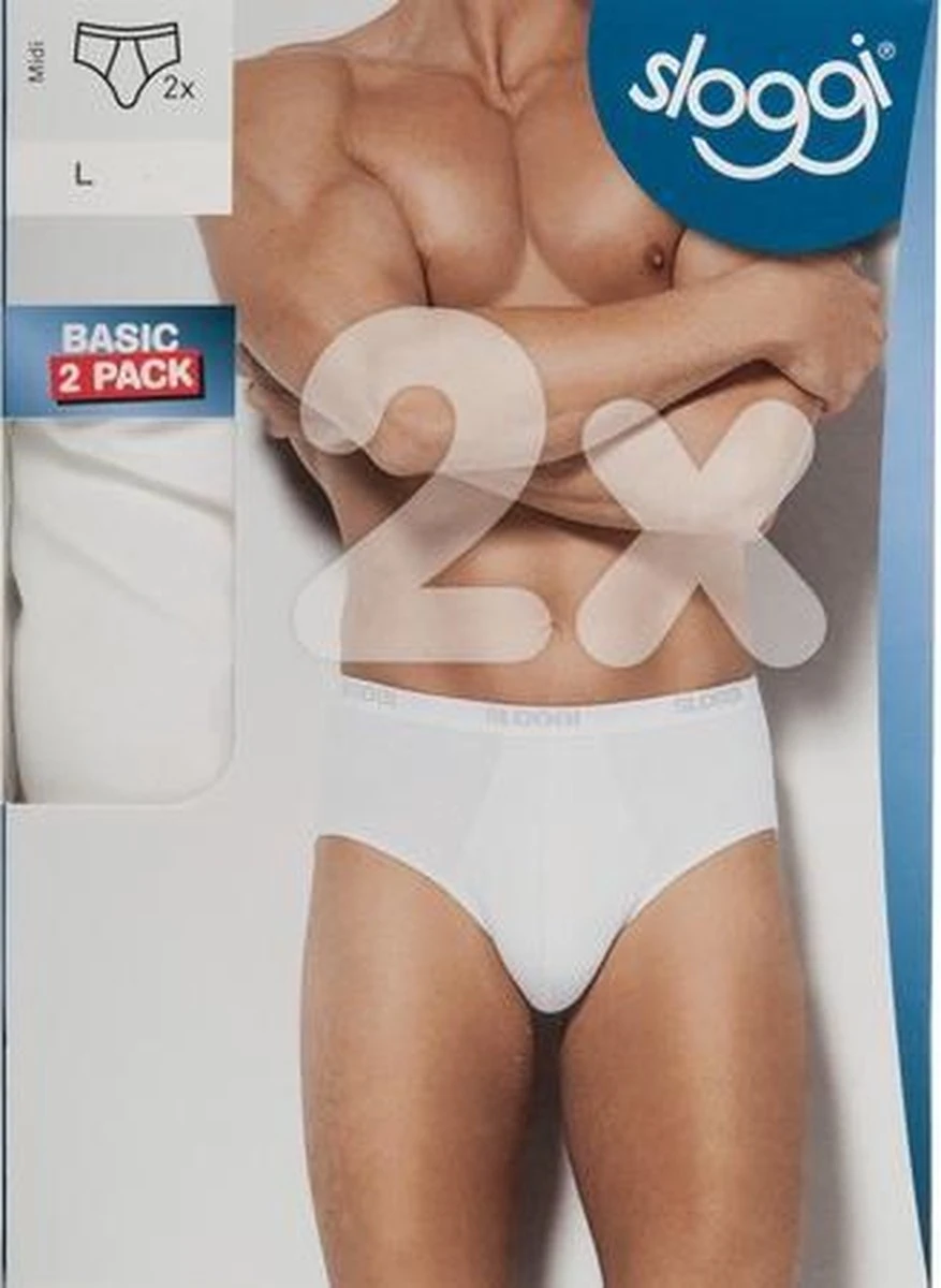 Sloggi Men Basic Heren Midi Slip - 2-pack - Zwart - Maat L 18 Sloggi Men Basic Heren Midi Slip - 2-pack - Zwart - Maat L - Afbeelding 16