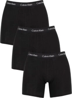 Calvin Klein Cotton Stretch Boxer Brief (3-pack) - Heren Boxers Extra Lang - Zwart Met Zwarte Tailleband - Maat: XL -LingaDore Ondergoed Winkle 885x1200 1