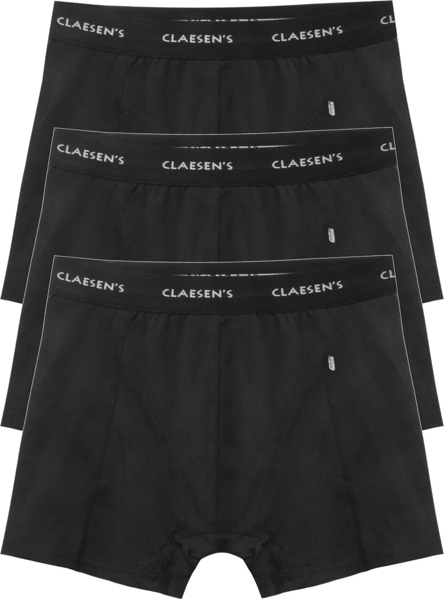 Claesen's® - Heren 3-pack Boxer - Zwart - 95% Katoen - 5% Lycra 3 Claesen's® - Heren 3-pack Boxer - Zwart - 95% Katoen - 5% Lycra