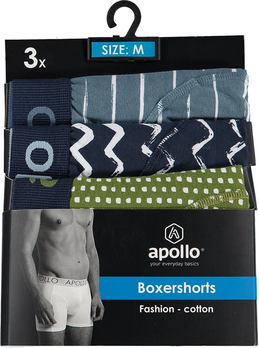 Apollo® Apollo | Boxershort Heren Daily | 3-Pack | Maat XL | Heren Boxershort | Ondergoed Heren | Boxershort Multipack | Boxershorts Heren 8 Apollo® Apollo | Boxershort Heren Daily | 3-Pack | Maat XL | Heren Boxershort | Ondergoed Heren | Boxershort Multipack | Boxershorts Heren - Afbeelding 6