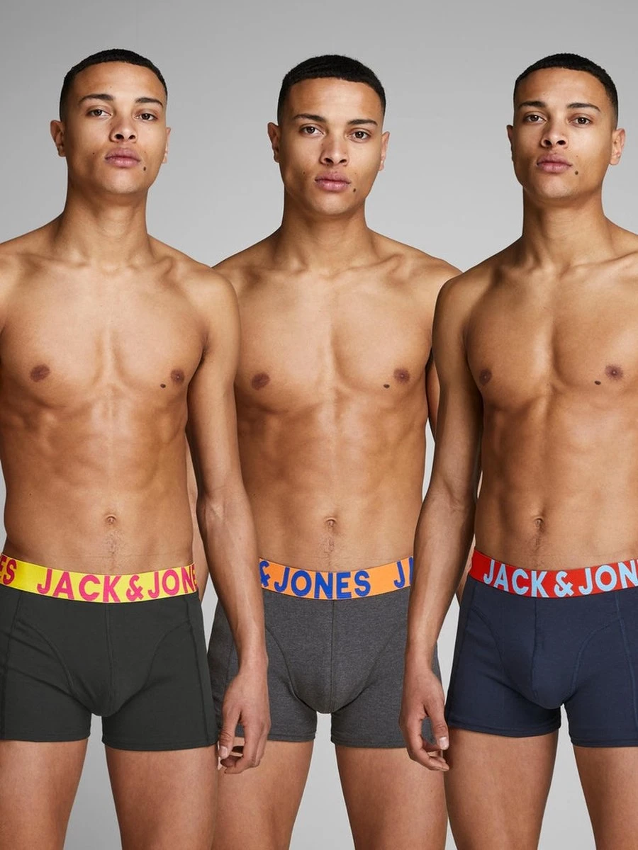 JACK&JONES JACCRAZY SOLID TRUNKS 3 PACK NOOS Heren Onderbroek - Maat M 9 JACK&JONES JACCRAZY SOLID TRUNKS 3 PACK NOOS Heren Onderbroek - Maat M - Afbeelding 7