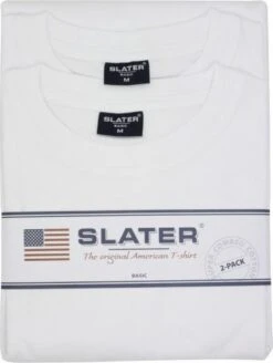 Slater 2500 - BASIC 2-pack T-shirt Ronde Hals Korte Mouw Wit XL 100% Katoen -LingaDore Ondergoed Winkle 904x1200 3